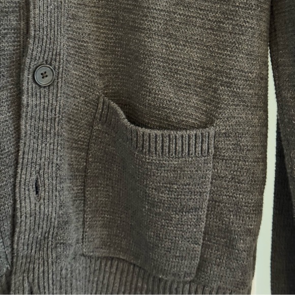 Banana Republic Men's Charcoal Cardigan Sweater - Picture 3 of 7